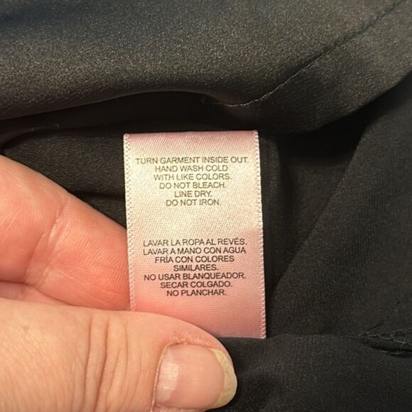 Juicy Coutour Satin Silky Bling Spellout Logo Collar Pajama Shirt Womens XL 90s - Picture 7 of 9